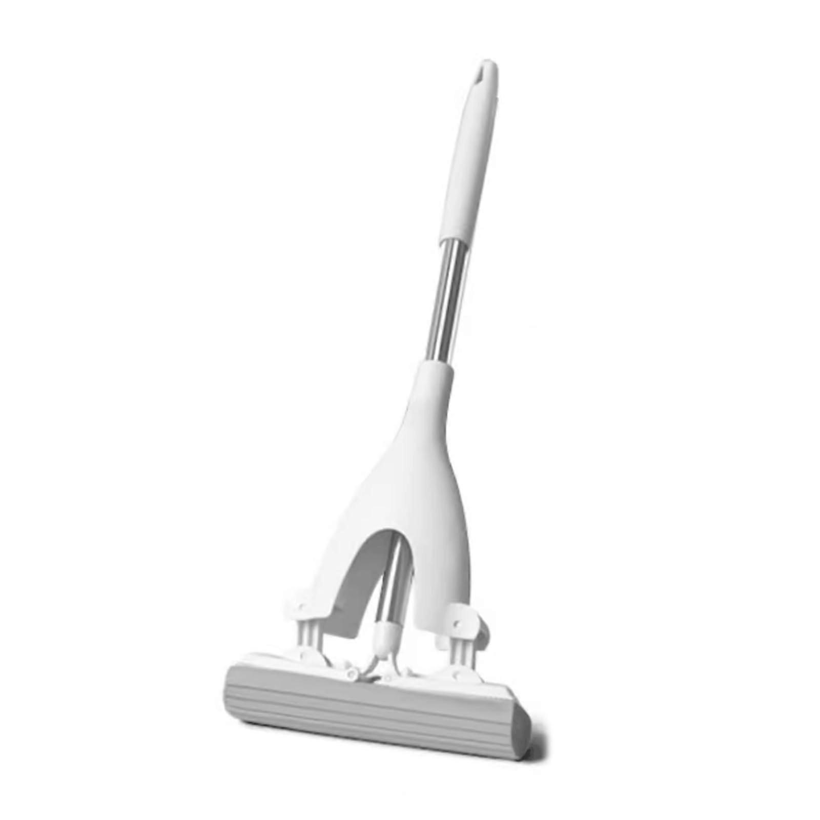 Flat Microfiber Mop with Double Squeeze Water Removal, Wet Dry Use for Home and Corner Cleaning