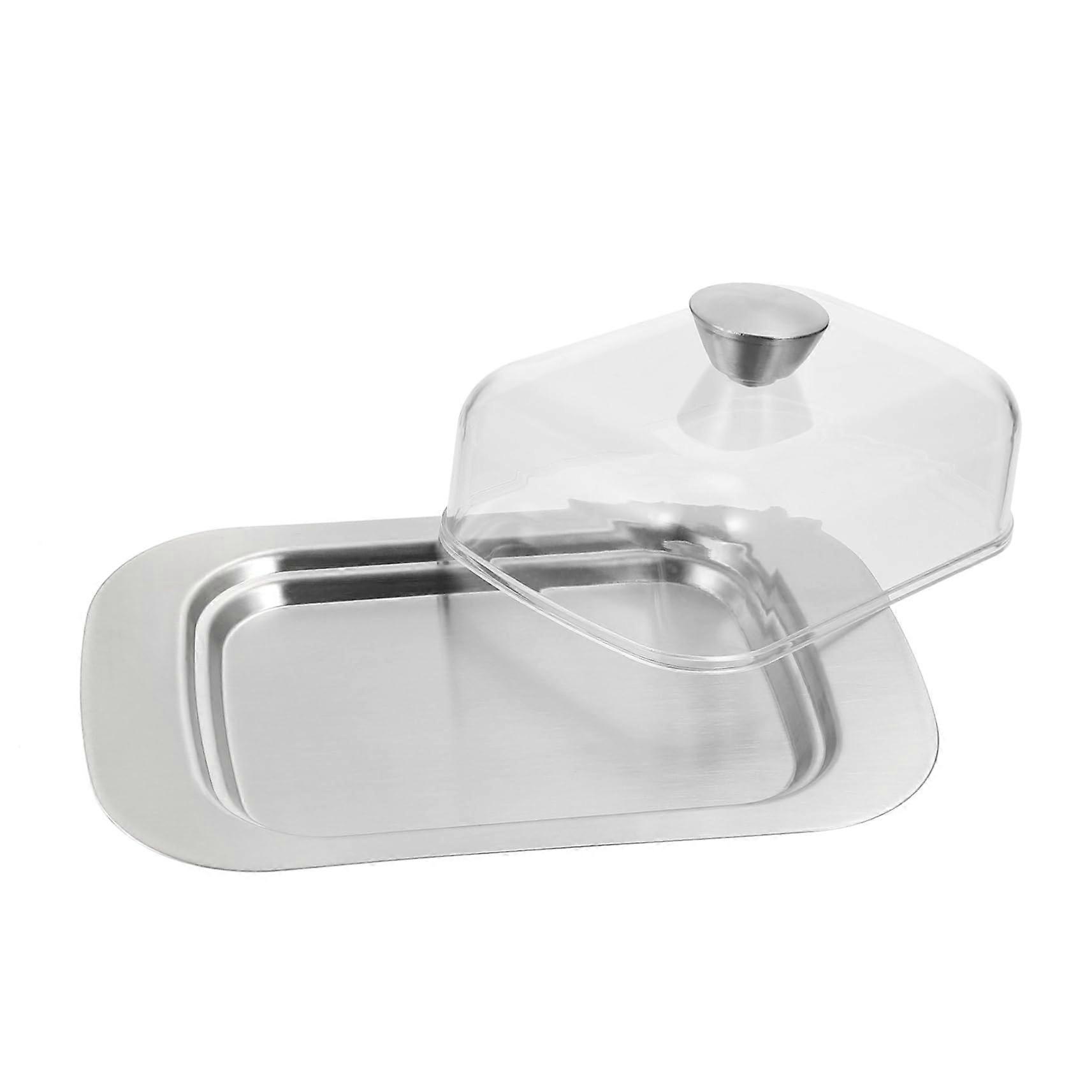 Butter Dish with Lid Stainless Steel Rectangular Container for Keeping Butter Fresh and Elegant Table Organization