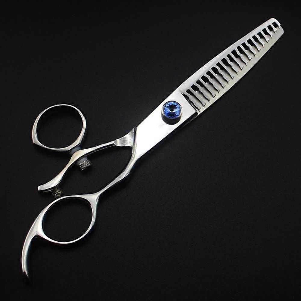 Tesoura de corte de cabelo profissional de 6,5 polegadas, aço japonês 440C, com cabo ergonômico.