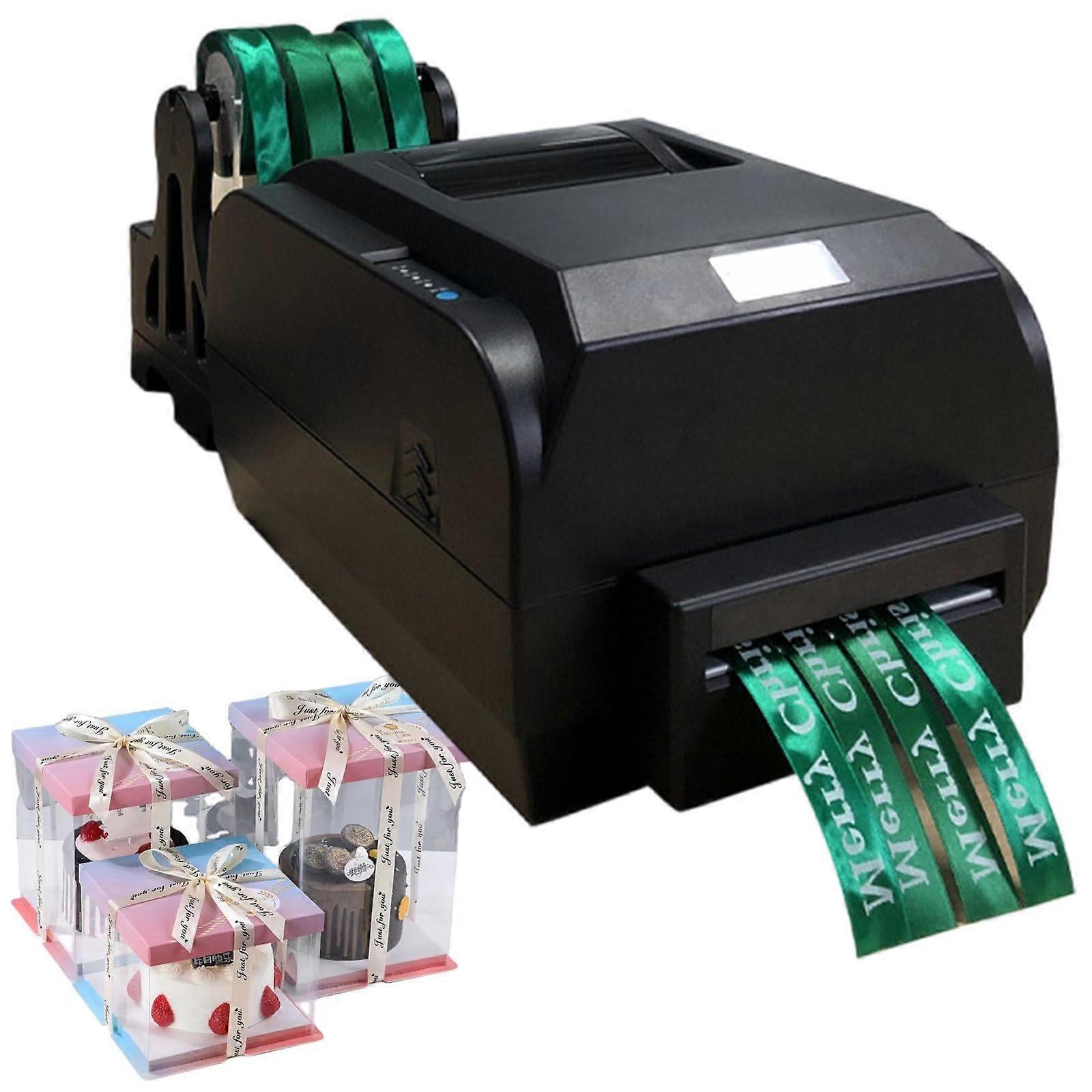 200 DPI Commercial Ribbon Printer with Speed Multirow Satin Printing and Adjustable Width