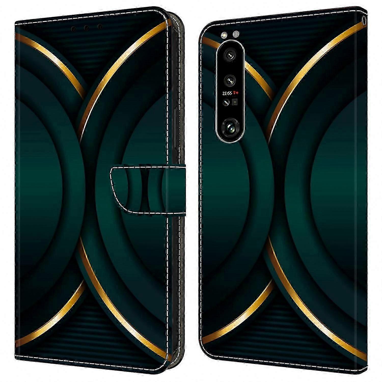 3D Pattern PU Leather Wallet Case with Stand for Xperia 1 VI