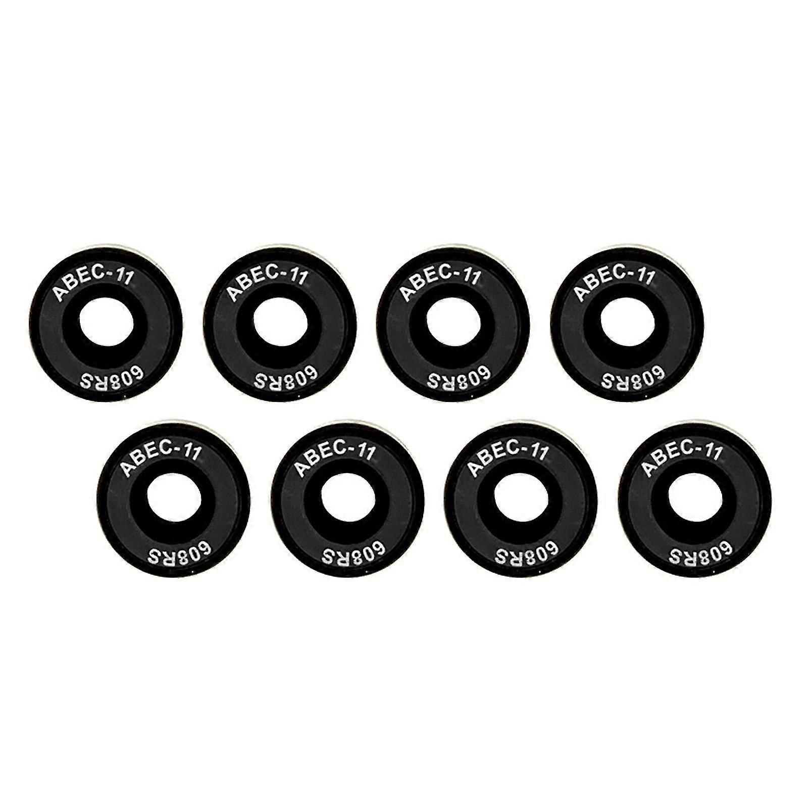 608RS ABEC-11 Skateboard Longboard Bearings Black