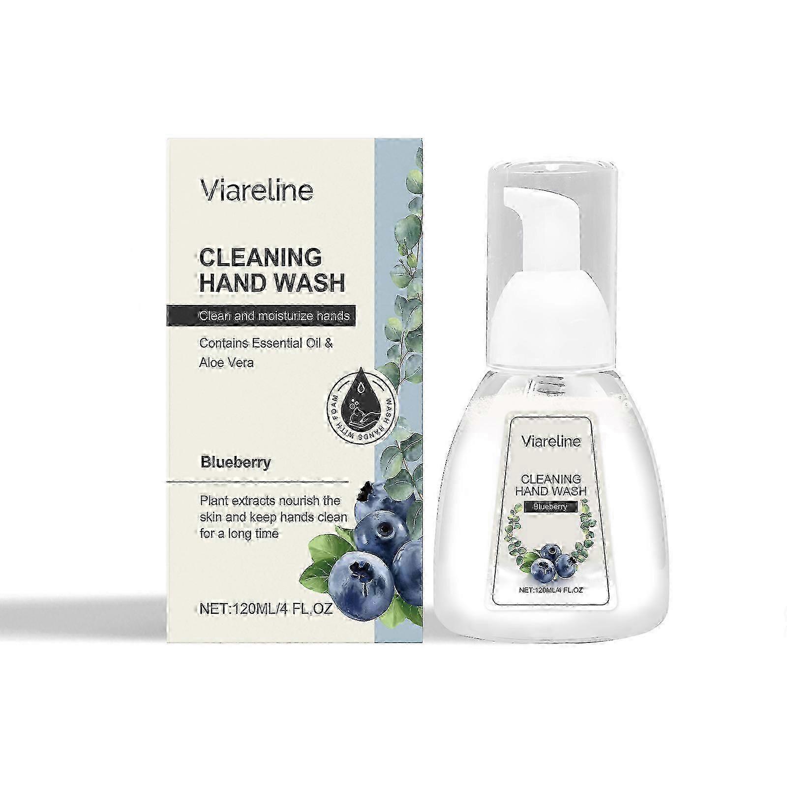 Foaming Hand Sanitizer, Blueberry, 120ml - Gentle, Moisturizing