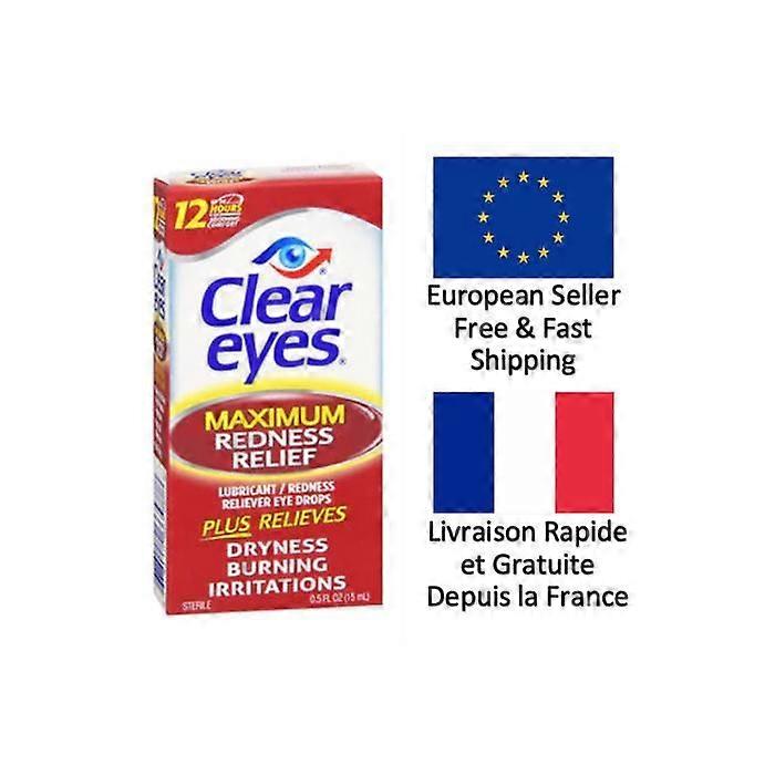 Eye Drops - Clear Eyes - Decongestant - 15 ml - Hypoallergenic - Liquid