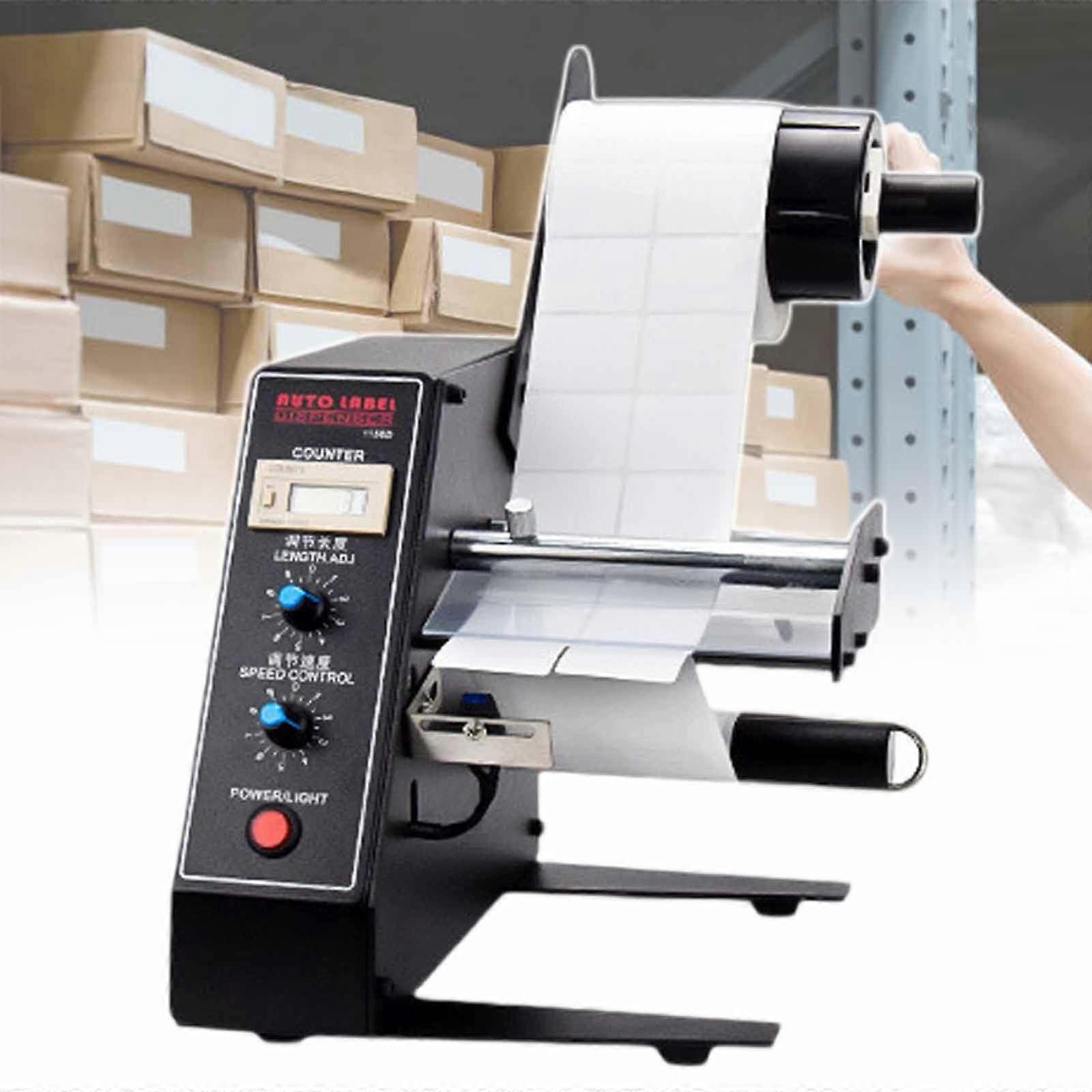 Automatic Label Dispenser with Counter, Adjustable Speed Control for 5140mm Labels, Food Industry