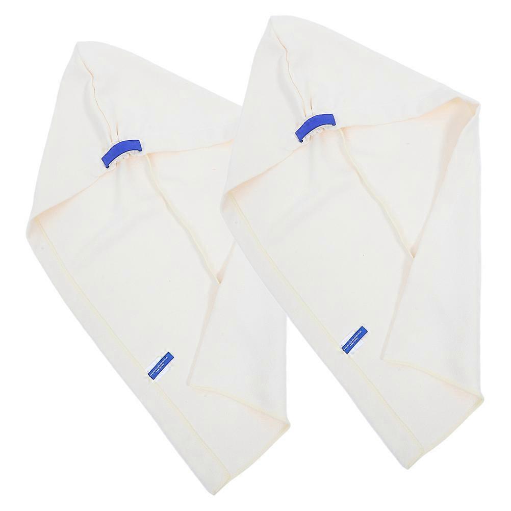 Hair Drying Towel Cap Fast Drying Microfiber Turban 2Pcs