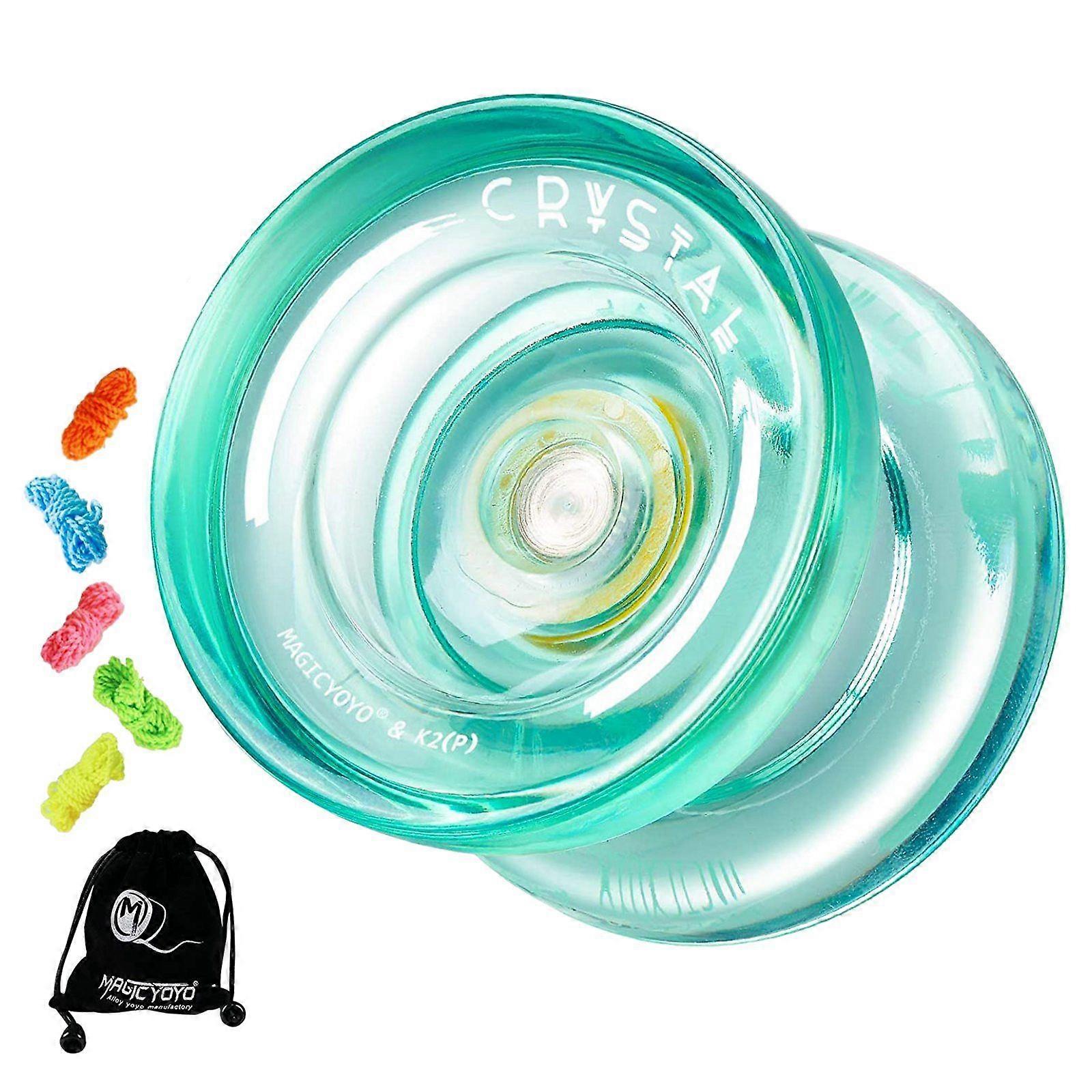 K2 Plus Crystal Responsive Yoyo,Dual Purpose Yo-Yo with Replacement Unresponsive Bearing for Inter