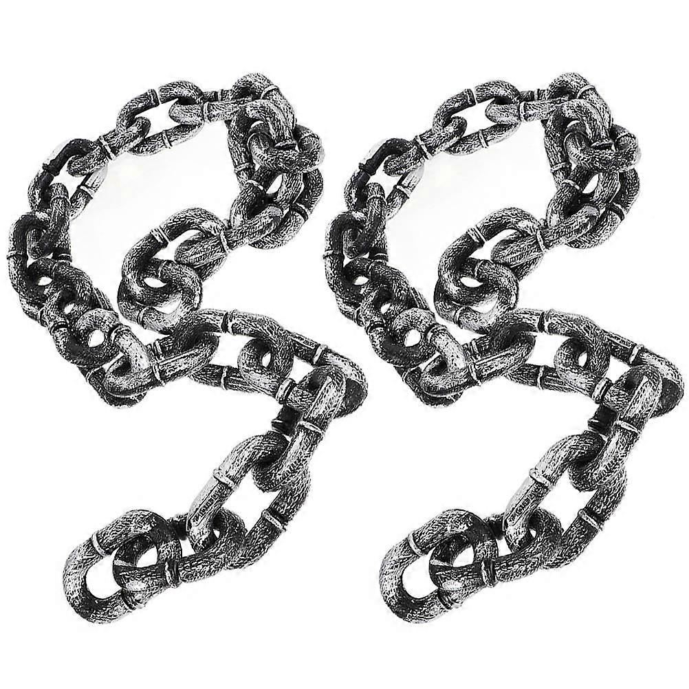 Halloween Chain Decor Plastic Chain Costume Accessory for 2Pcs Use
