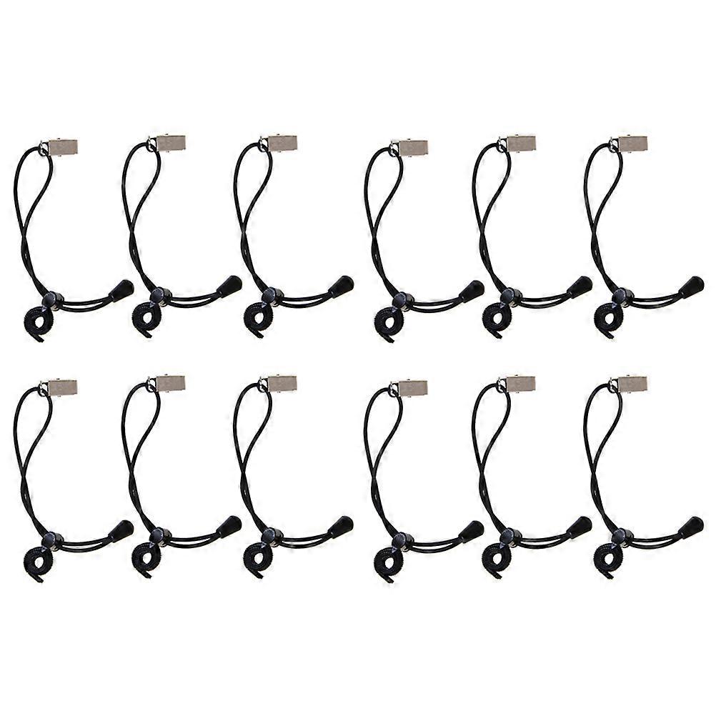 Multi-Functional Clip Background Plate Clips for Backdrop 12Pcs Nylon Black