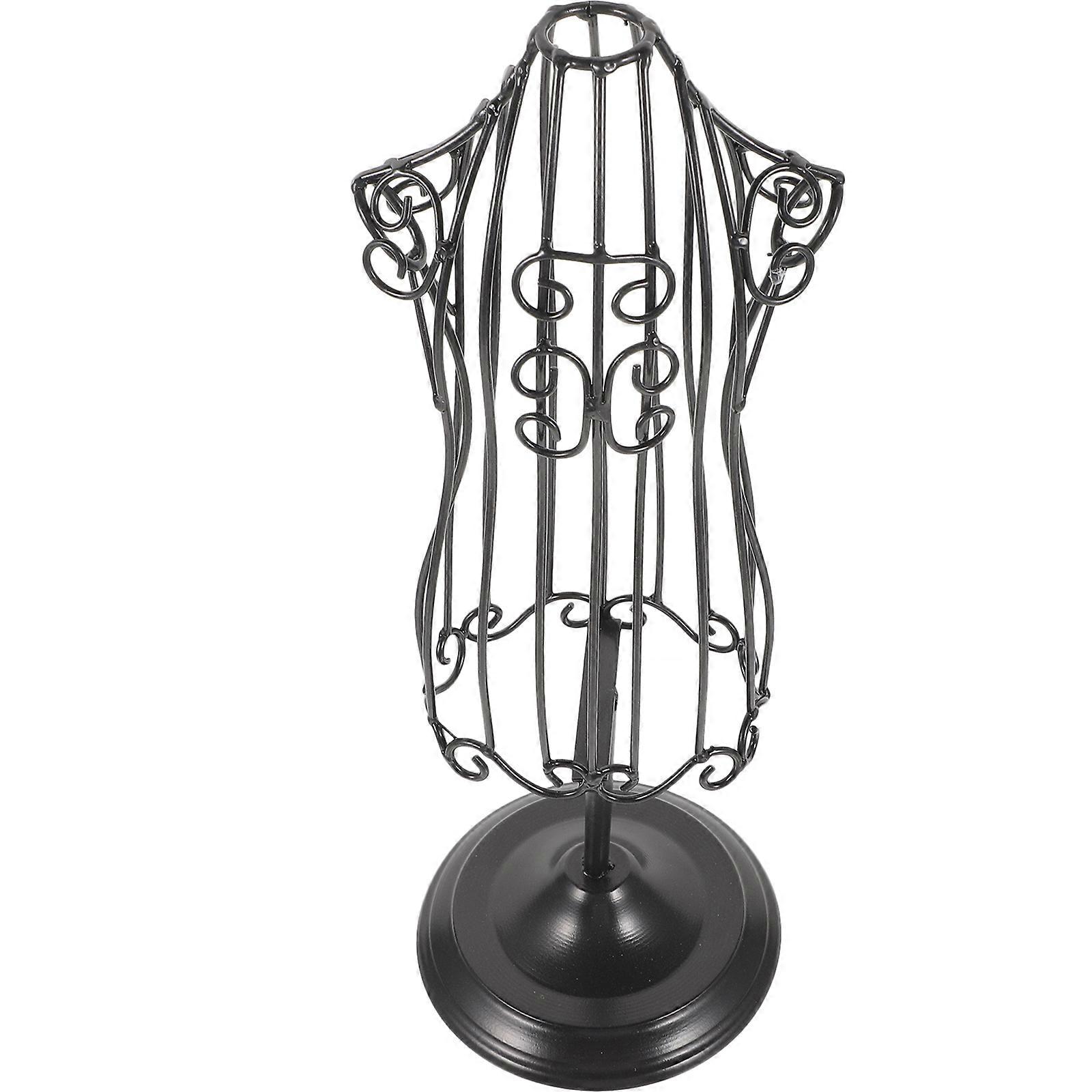 Pet Clothes Mannequin Stand for Iron Display Rack Black