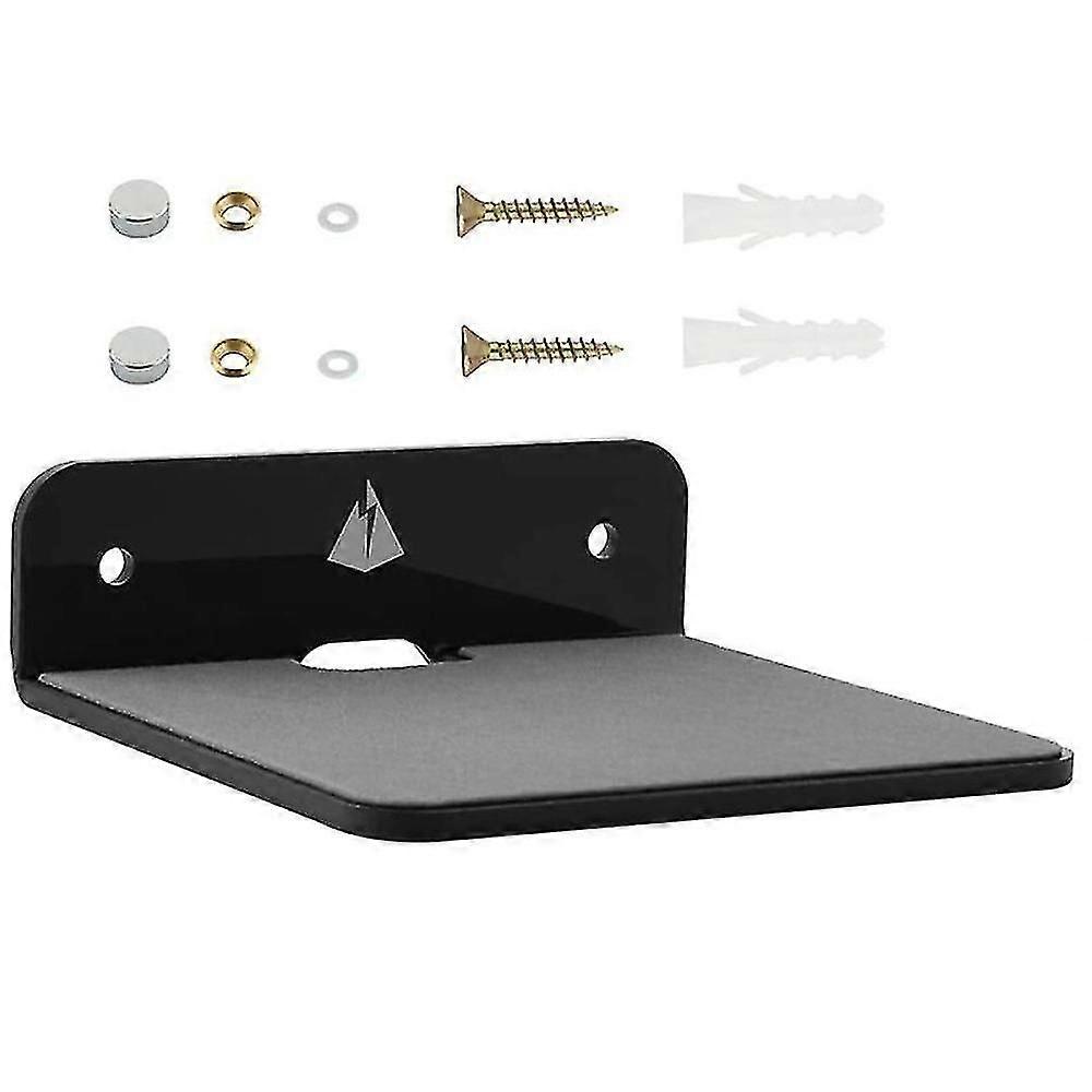 Black Wall Shelf Speaker Stand for Small Speakers