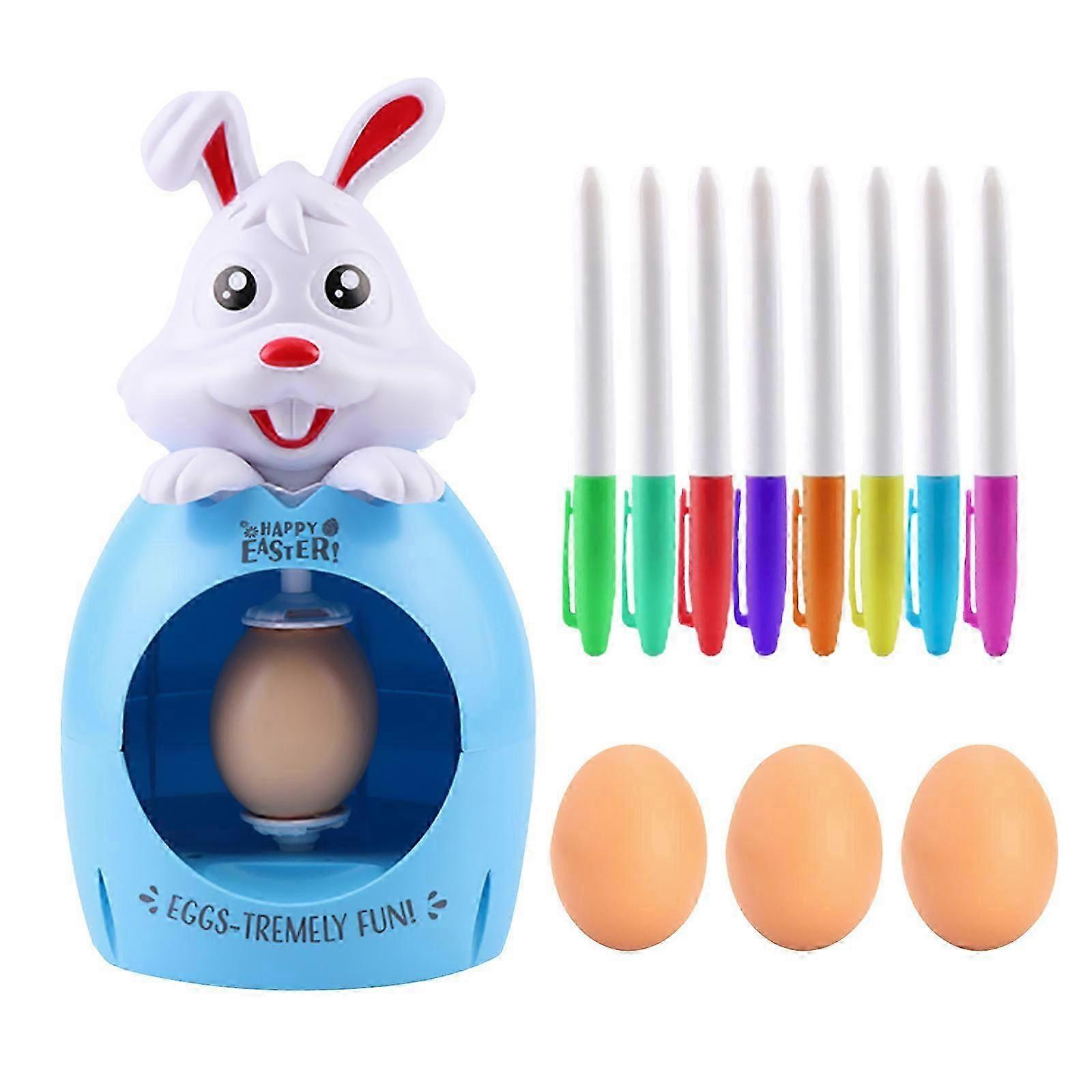 Easter Egg Spinner, Egg Coloring Kit with 8 Easter Egg Markers 3 Easter Eggs