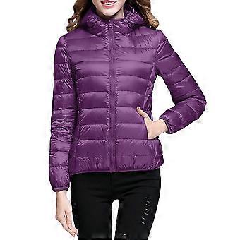 Doudoune légère à capuche pour femme Keusn, violette, taille M