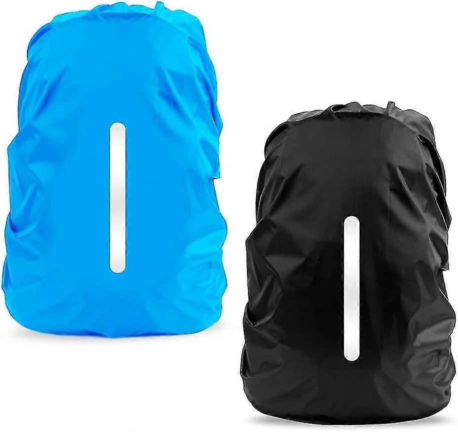 2pcs Waterproof Rain Cover For  Backpack, Reflective Rainproof Protector  Gift