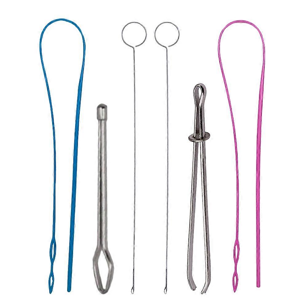 Flexible Drawstring Threader Tool for Sewing 3Sets Assorted Color