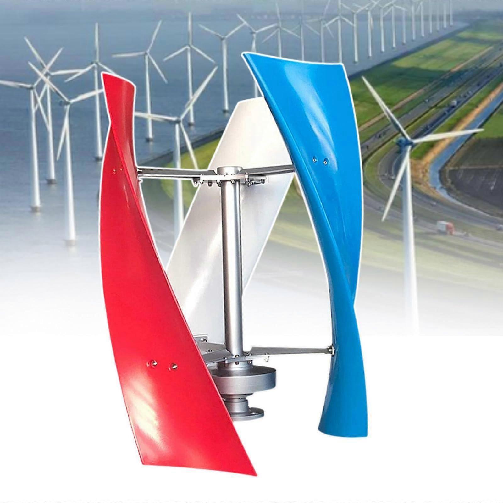 24V Vertical Wind Turbine Generator with Controller,  Efficiency for Home and Workshop Use