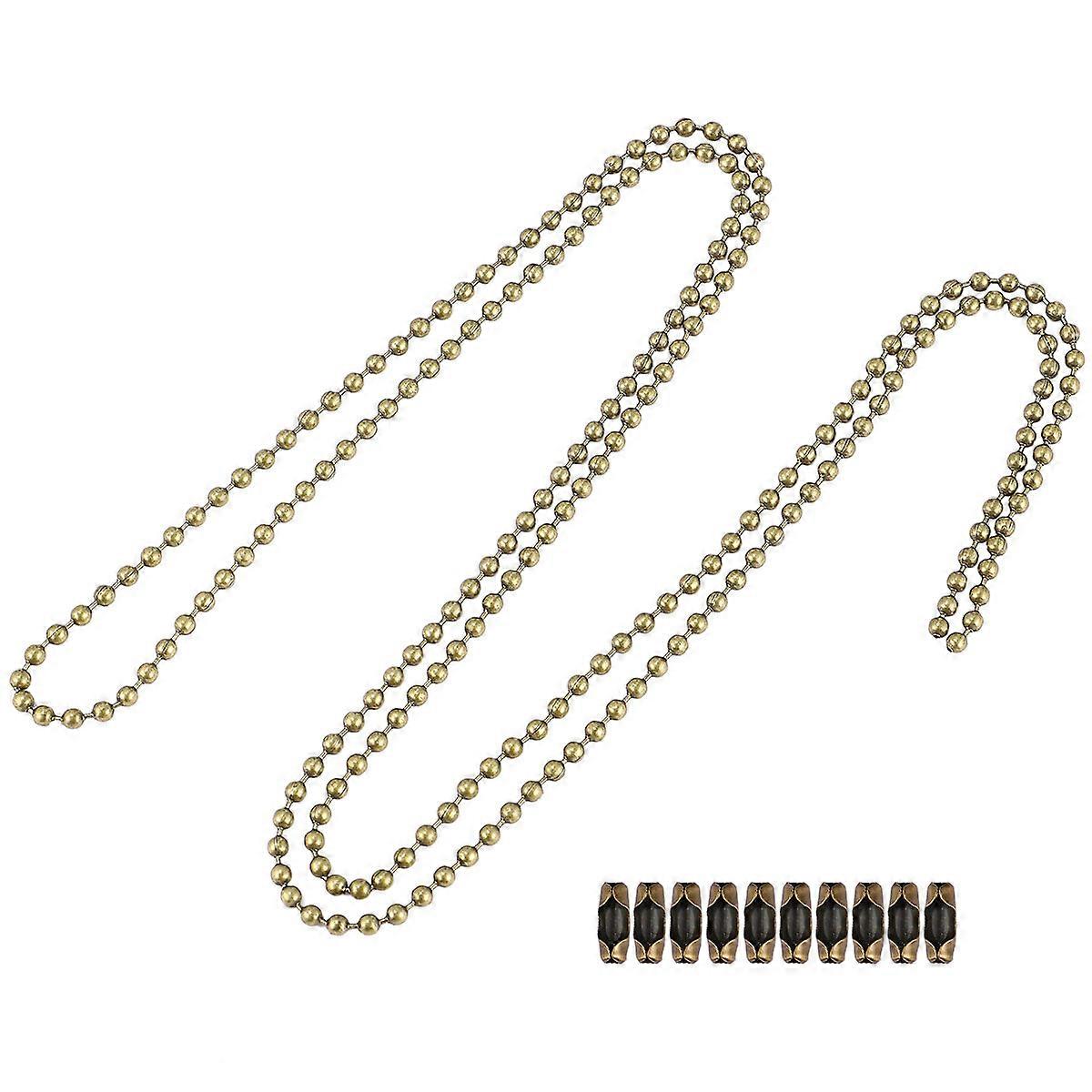 Ceiling Fan Pull Chain Replacement Pull Chain for Light Fixture with 20Pcs