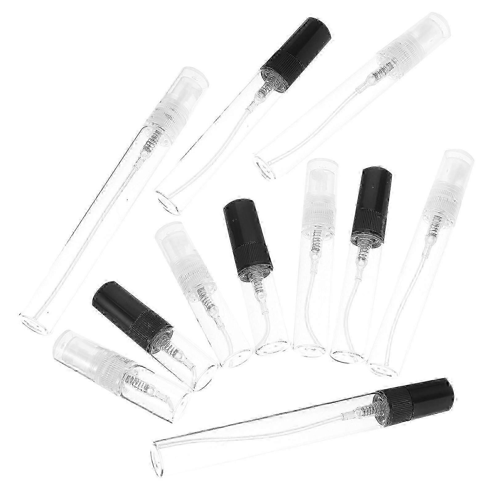 Assorted Color Refillable Small Perfume Spray Bottles, 10Pcs, For Liquid Storage