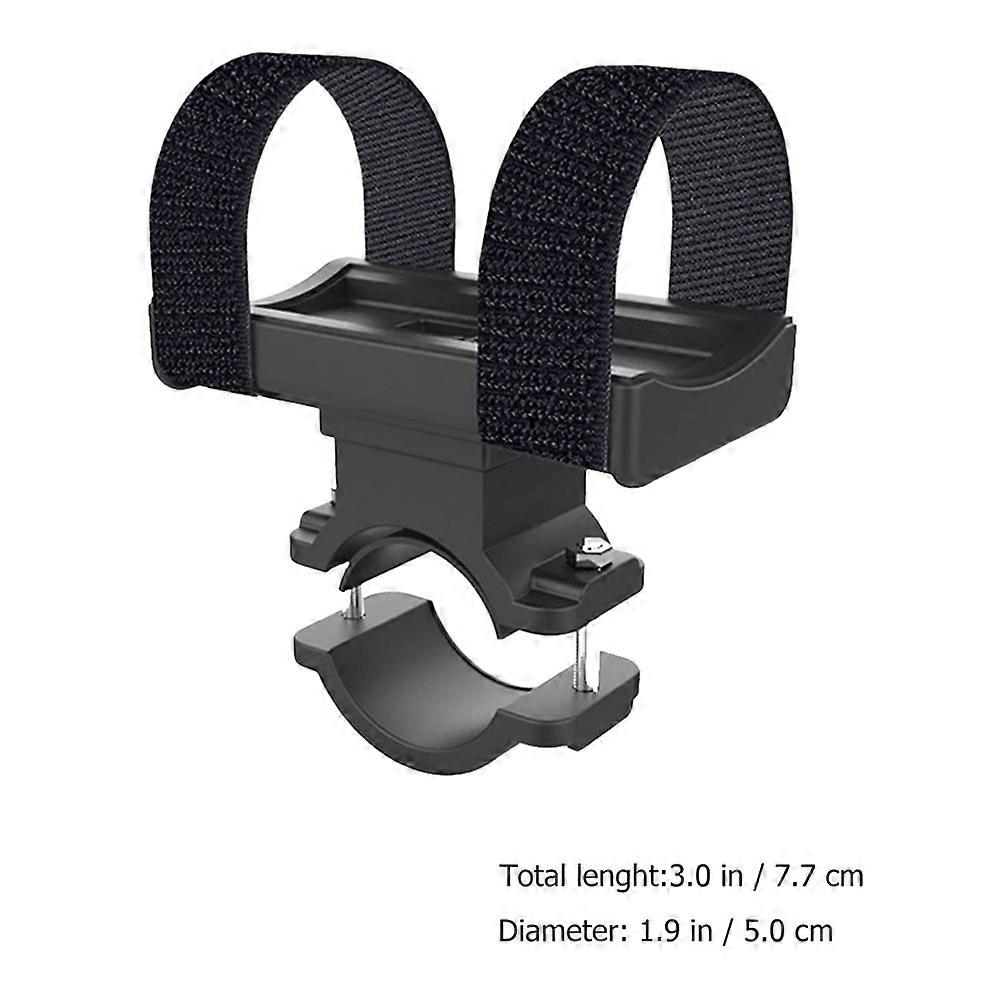 Bike Handlebar Bracket for Flashlight Bracket Bike Durable Black Plastic