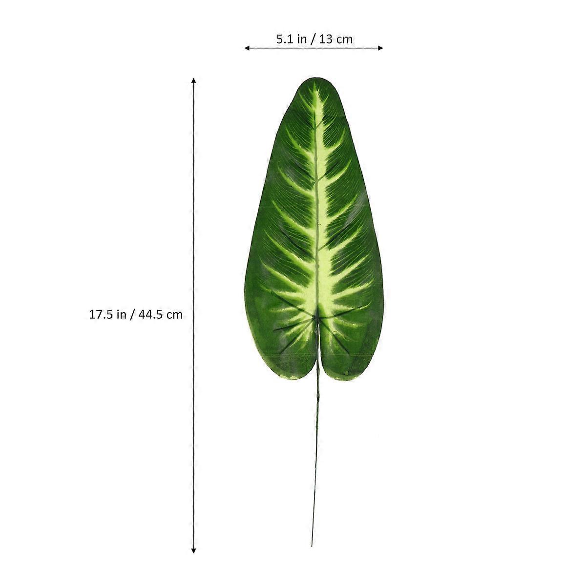 Plastic Greenery Artificial Leaf for Decorating 2Pcs Ear Leaves