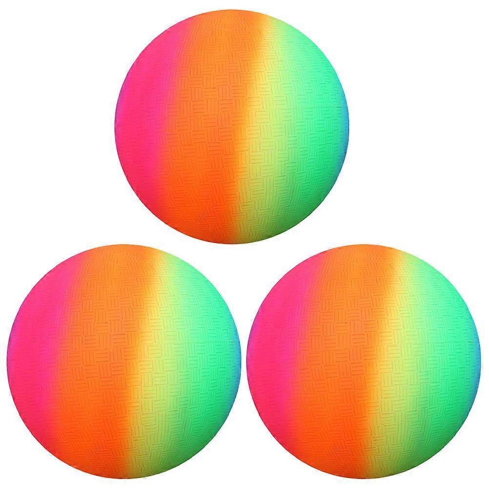 Rainbow Color Ball PVC Inflatable Flapping Ball for Playing Use 3Pcs
