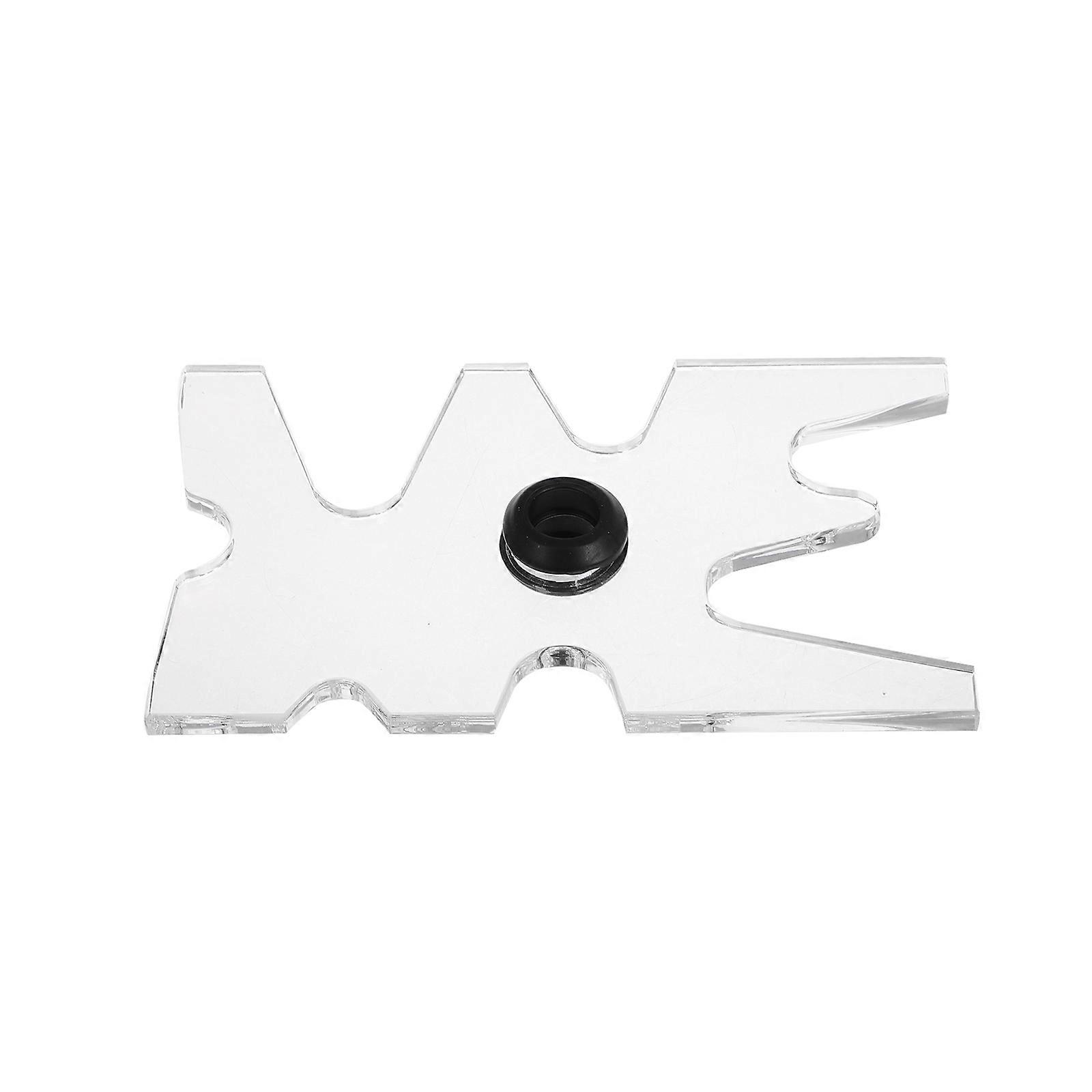 Transparent Acrylic Cue Rack Bridge Head Billiard Tool Accessory for Pool Table 5Pcs