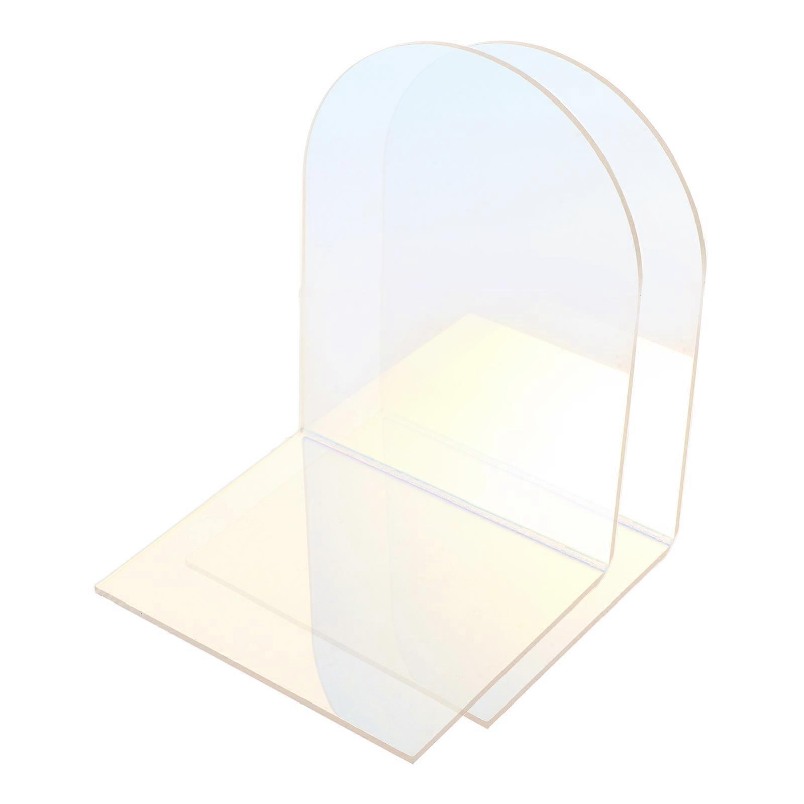 Decorative L-Shaped Bookend Acrylic Book Ends for 1Pair Multi-Function
