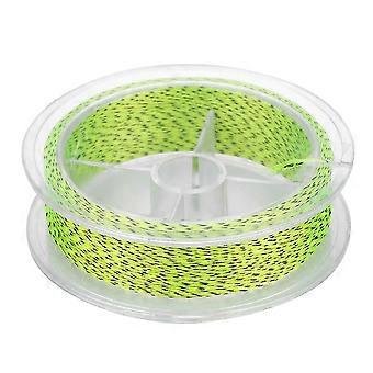 Treccia per pesca a mosca in nylon resistente, con terminale estremamente affusolato, 50 m (giallo e nero, 20 libbre)