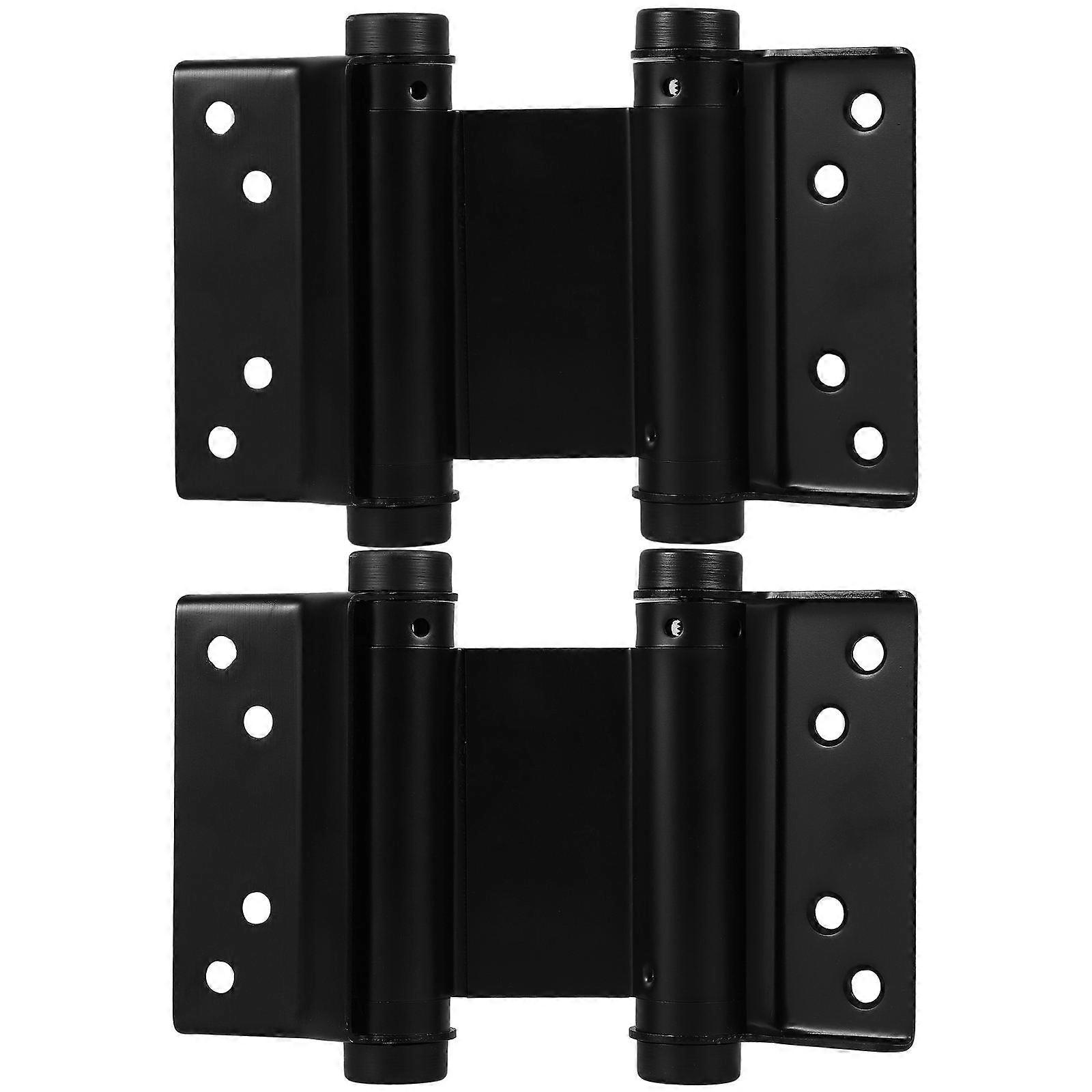 Automatic Door Saloon Door Hinge for Home Use 2Pcs Spring Loaded Hinge