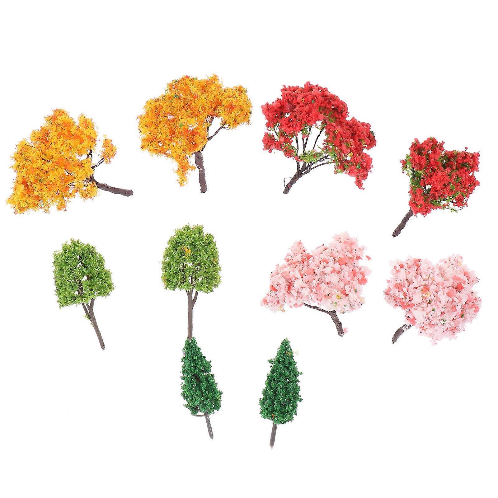 Micro Landscape Miniature Simulation Trees for Decoration 1Set Assorted Color