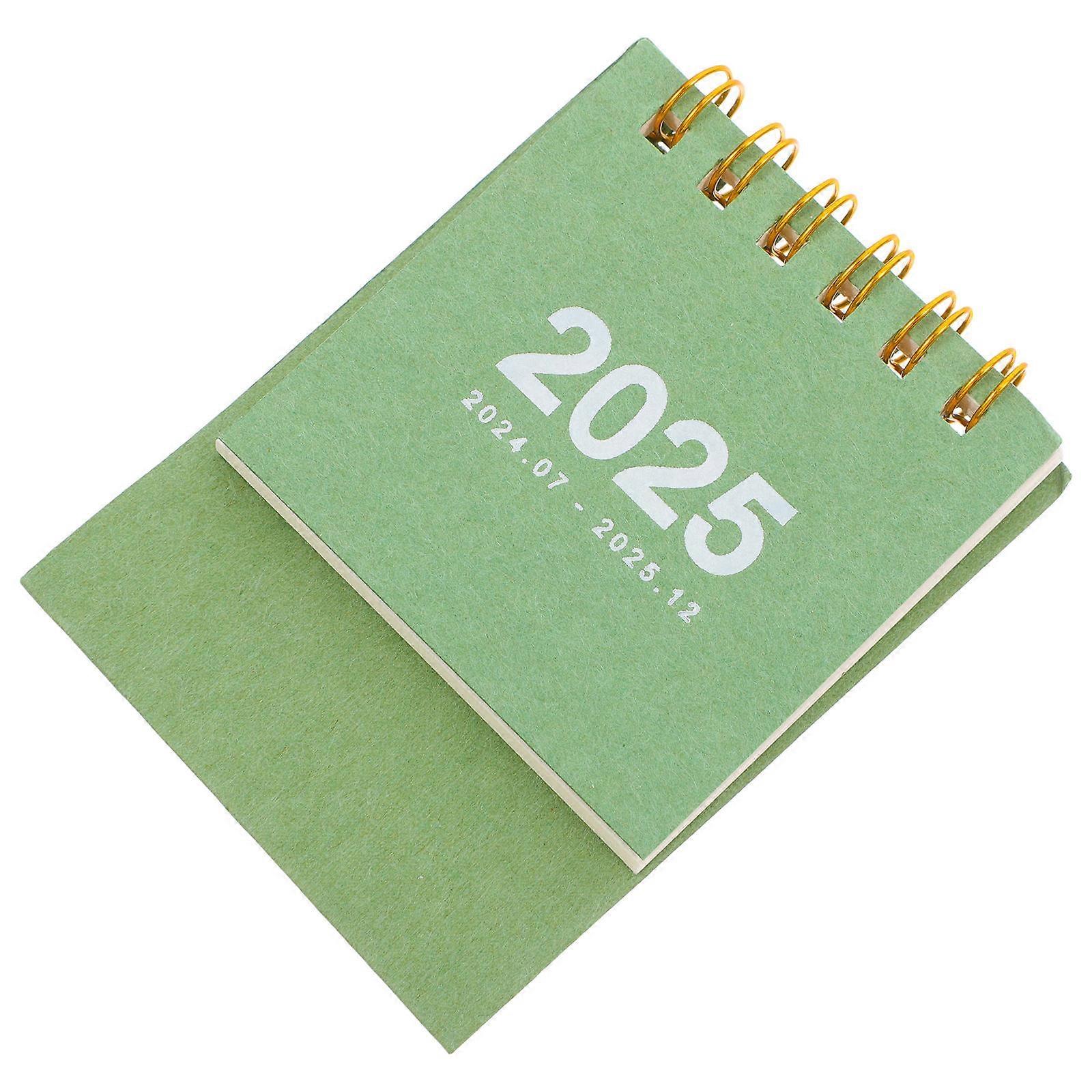 Mini Desk Calendar for Study Table Decor with Spiral Stand