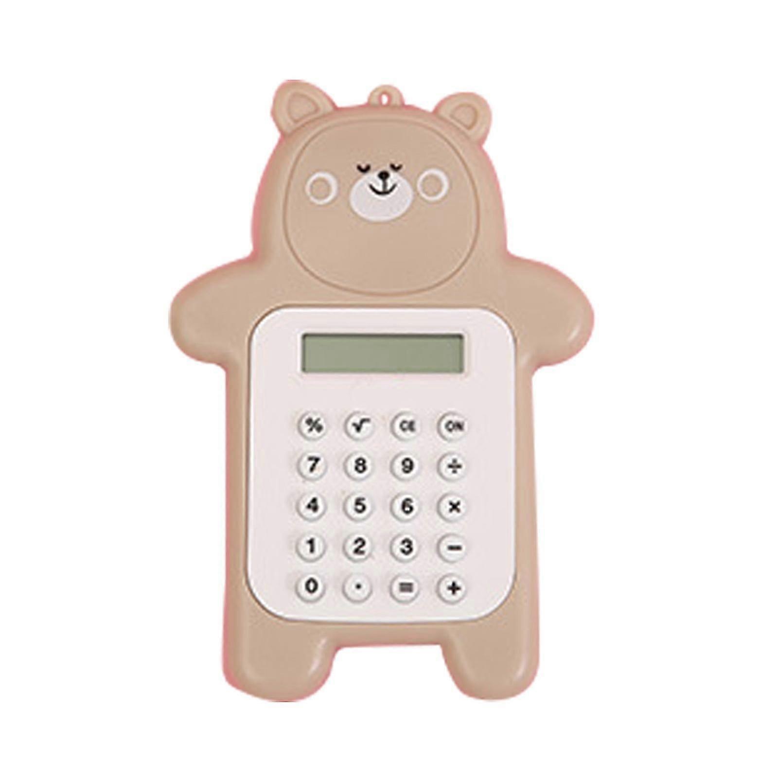 Cartoon Bear Calculator 8-digit Led Display Sensitive Button Standard Function