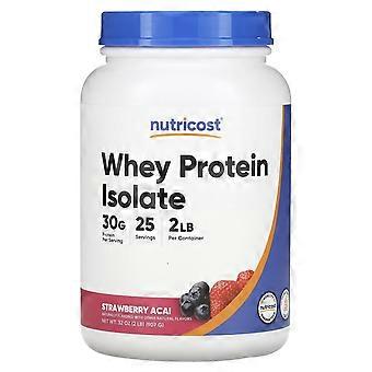 Nutricost, Whey Protein Isolate, Strawberry Acai , 2 lb (907 g)