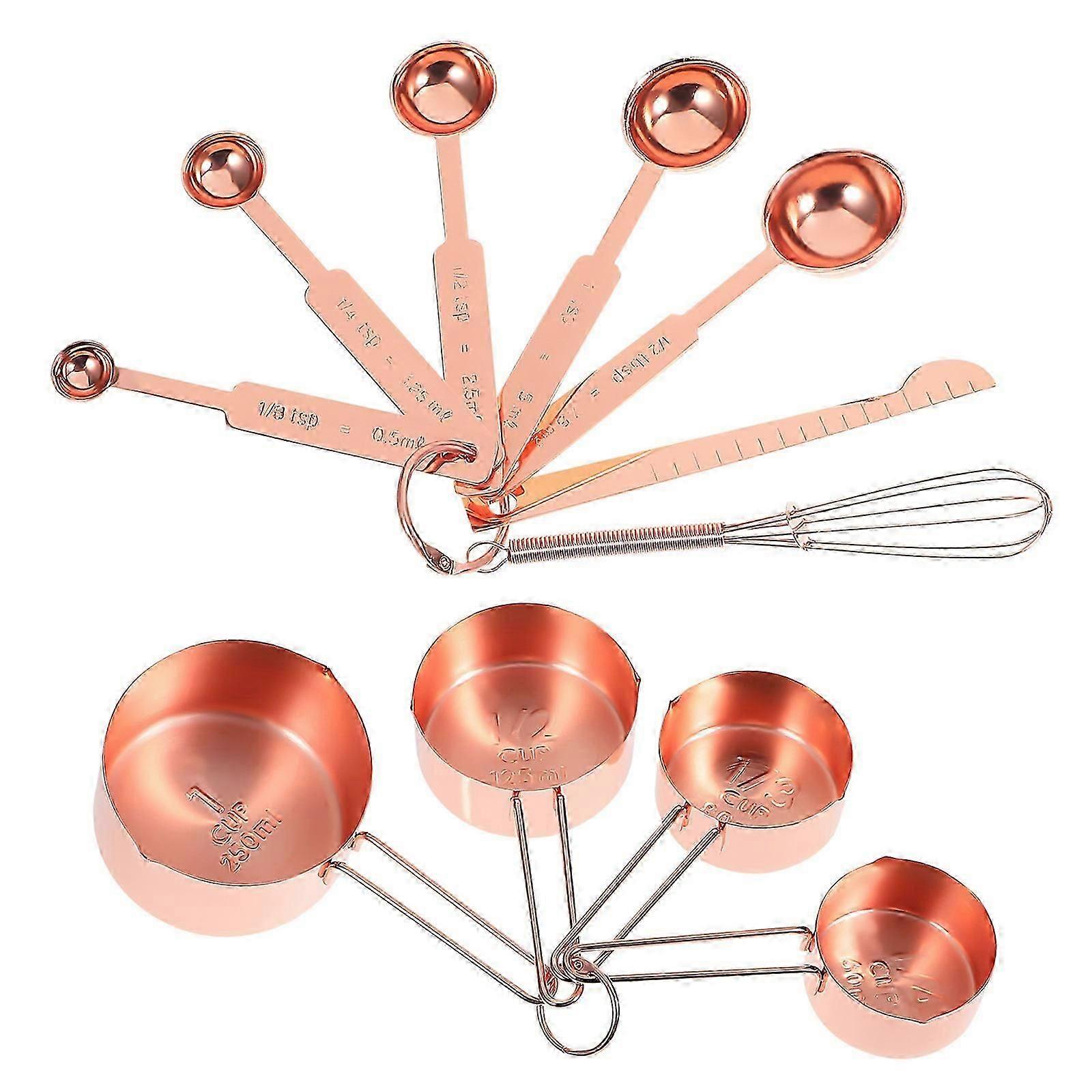Kitchen Baking Measuring Cups and Spoons Set with Stirring Rod