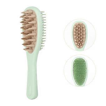 Long Handle Silicone Scalp Massage Brush - 2 in 1 Double-Sided Comb for Detangling & Scalp Care
