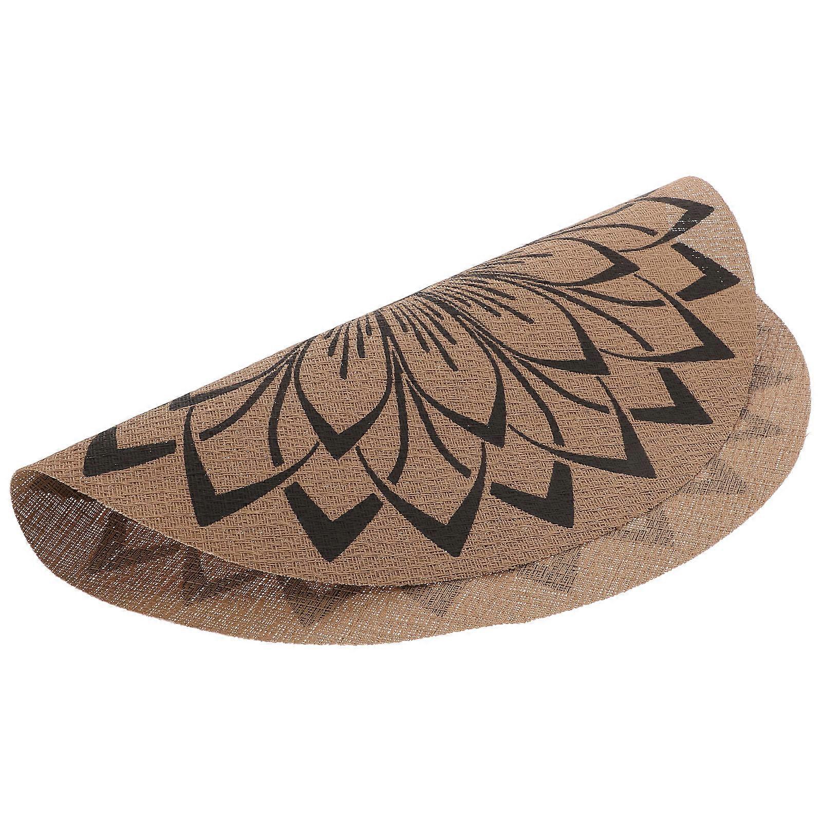Reusable Coffee Table Mat for Dining Use with Multi Boho Round Cup Coasters