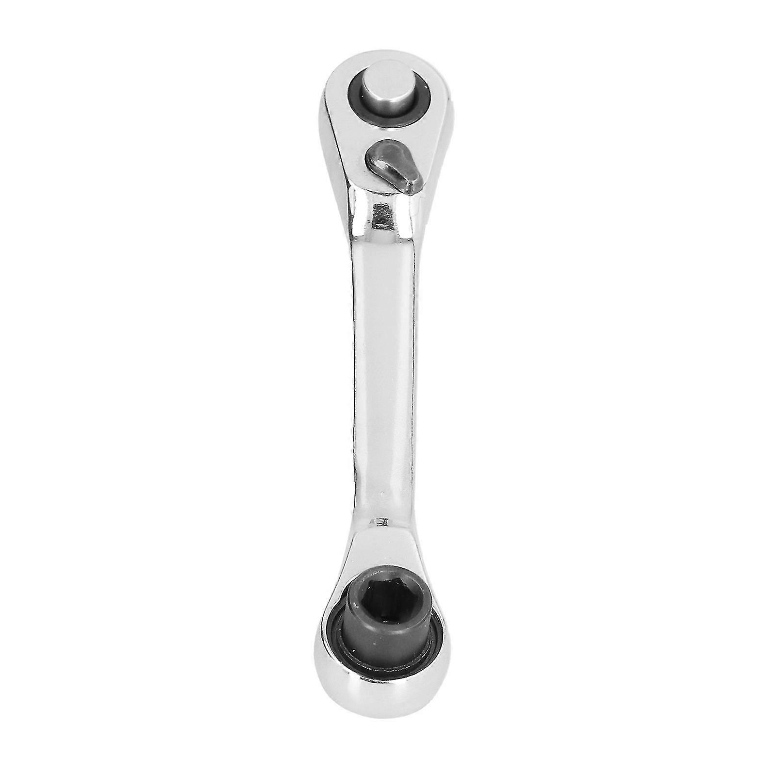 Mini Socket Ratchet Wrench 1/4in 72 Teeth Quick Hex Screwdriver Bit Driver 2 Use Spanner