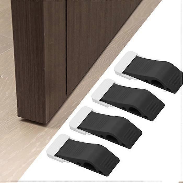 Door Wedge Stop - QIILU - Multipurpose - White/Black - Round