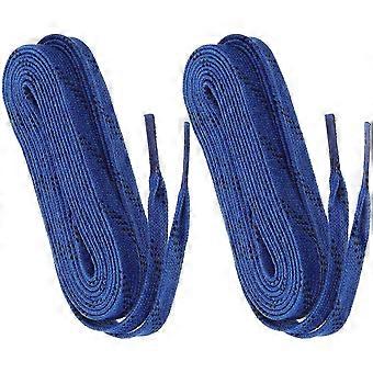 Blue Hockey Skate Laces, 1 Pair, Wear-Resistant for Sports Shoes, Roller Skates, Ice Hockey Shoes