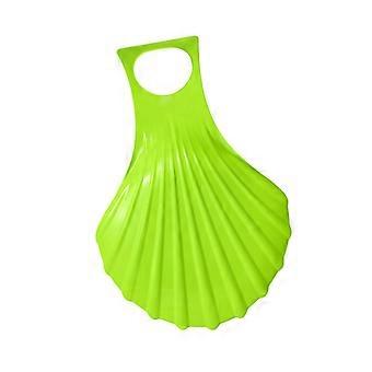 Snow Sled with Handles Durable PP Material for Winter Outdoor Skiing Sledge Green