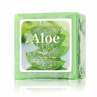 Handcrafted Aloe Vera Soap with Hyaluronic Acid, Collagen and Vitamin C, Moisturizing Facial Cleansing Bar for Gentle Deep Nourishment