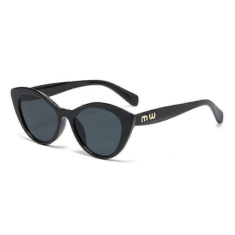 Triangle cat eye large frame UV protection sunglasses