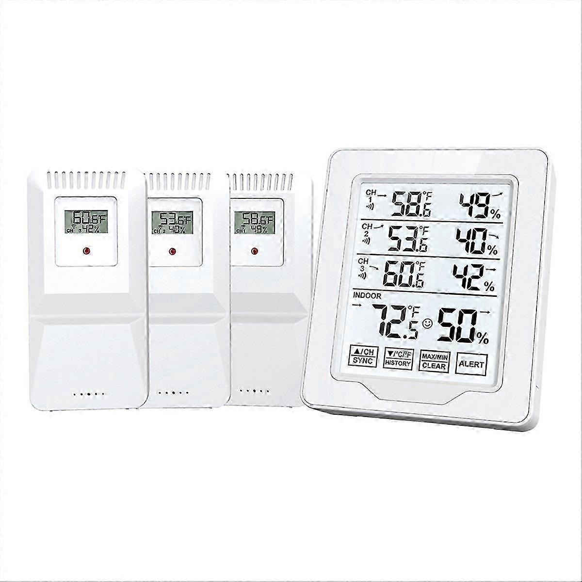 Digital Thermometer & Hygrometer Indoor Humidity with 3 Sensor