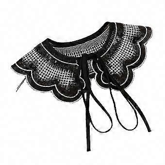 Versatile Embroidered Fake Collar, 1 Pc Women's Shawl-Style False Collar