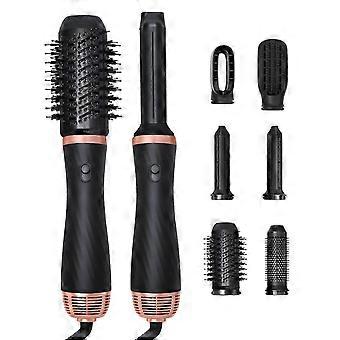 Multifunctional six-in-one automatic curling wand, dual-purpose straightening comb, hair dryer, hot air comb