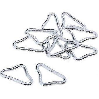 2026KJ-20 Pieces Stainless Steel Triangle Ring Buckle V- Rings For Trampoline Spare Trampoline Mat Craft