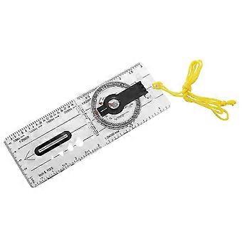 Foldable Navigation Camping Baseplate Compass Ruler