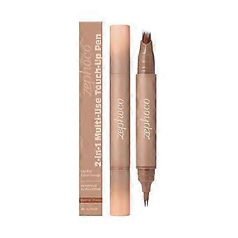 Zephoco dual head hairline eyebrow pencil in one (reddish brown), lightweight texture, uniform and delicate color rendering, not easy to smudge