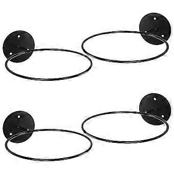 4Pcs Wall-mounted Basketball Display Shelf Metal Soccer Stand Multi-purpose Balls Holder Balls Shelf