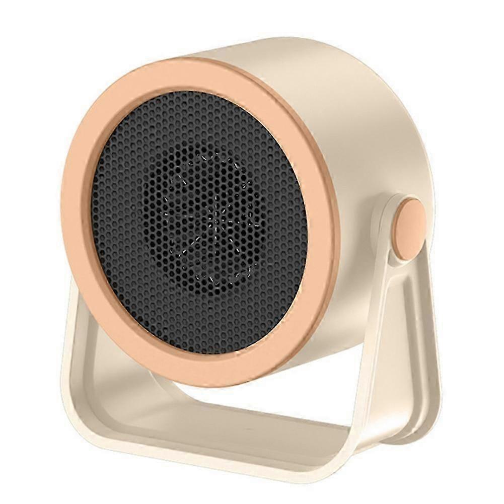 Small Portable Heater Low Noise Heater Desktop Bedroom Office Quick Heating Heater US Plug Creamy White